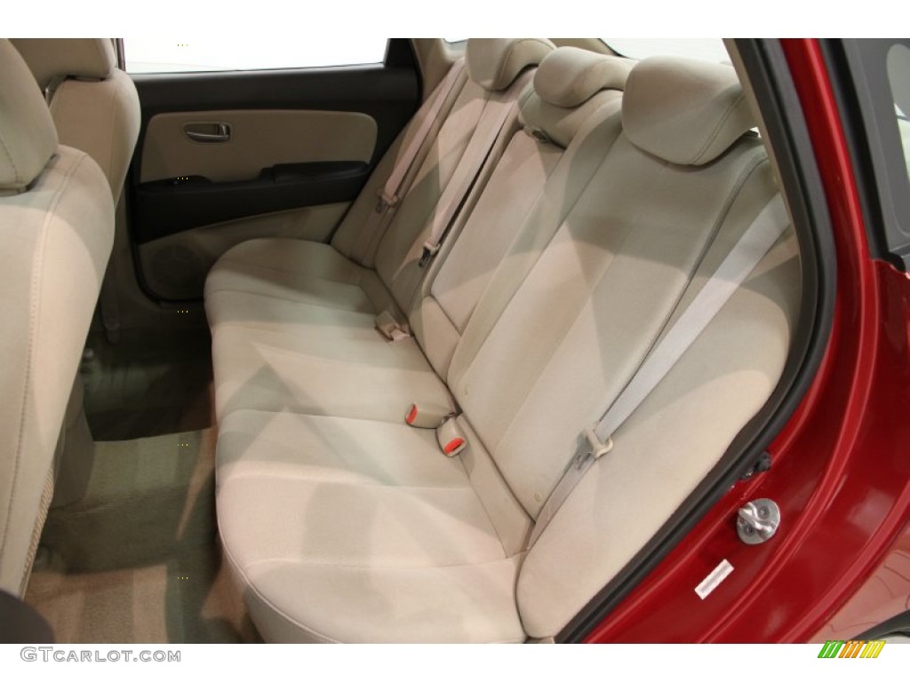 2007 Hyundai Elantra GLS Sedan Rear Seat Photos