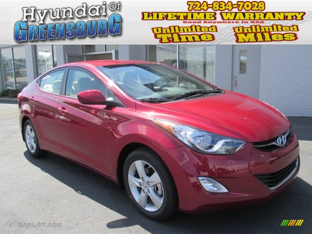 2013 Elantra GLS - Sparkling Ruby / Beige photo #1