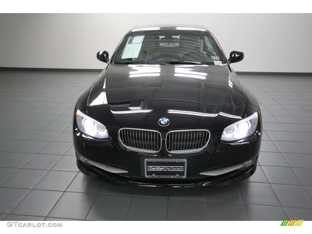 2011 3 Series 335i Convertible - Jet Black / Cream Beige photo #6