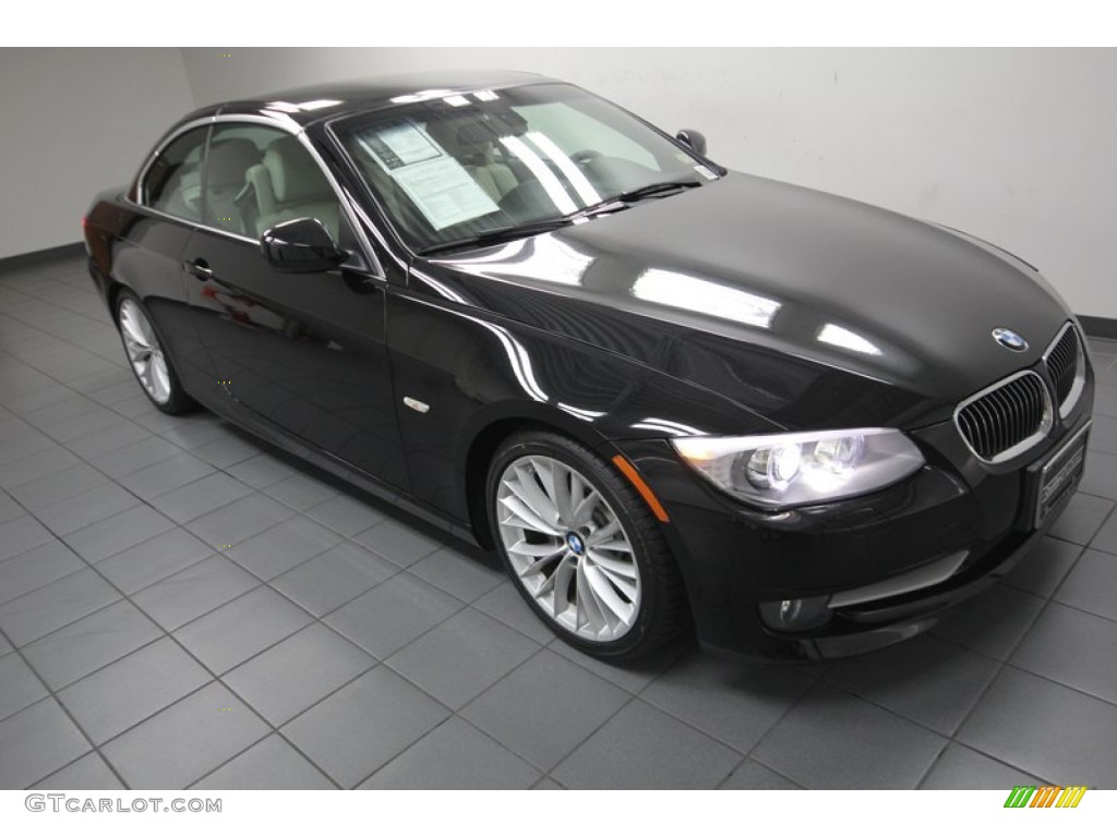 2011 3 Series 335i Convertible - Jet Black / Cream Beige photo #10