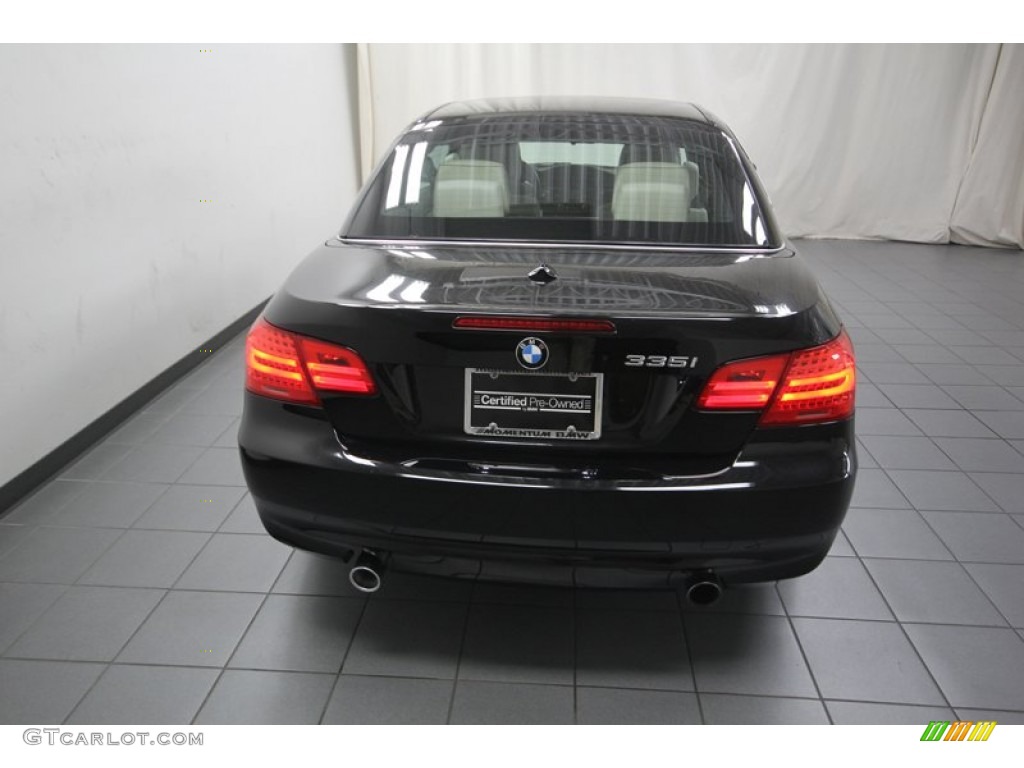 2011 3 Series 335i Convertible - Jet Black / Cream Beige photo #12