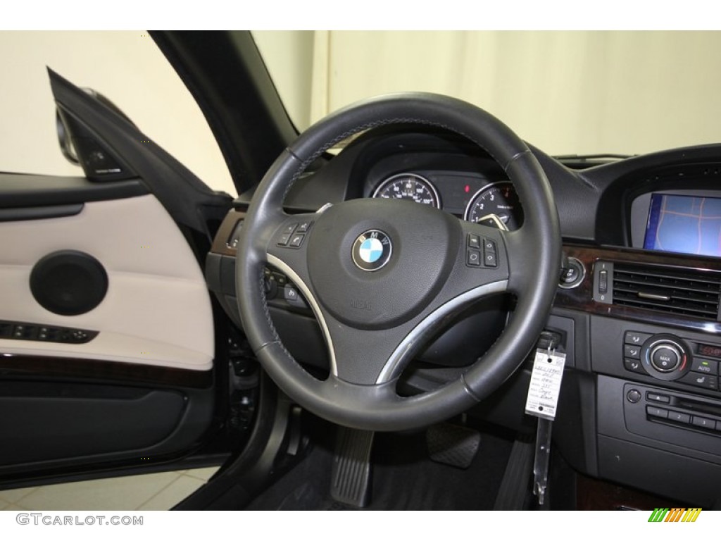 2011 3 Series 335i Convertible - Jet Black / Cream Beige photo #30