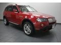 Crimson Red 2008 BMW X3 3.0si