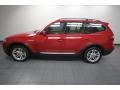 2008 Crimson Red BMW X3 3.0si  photo #2