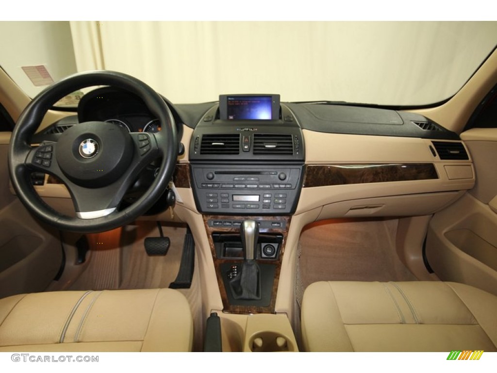 2008 X3 3.0si - Crimson Red / Sand Beige/Black Nevada Leather photo #4