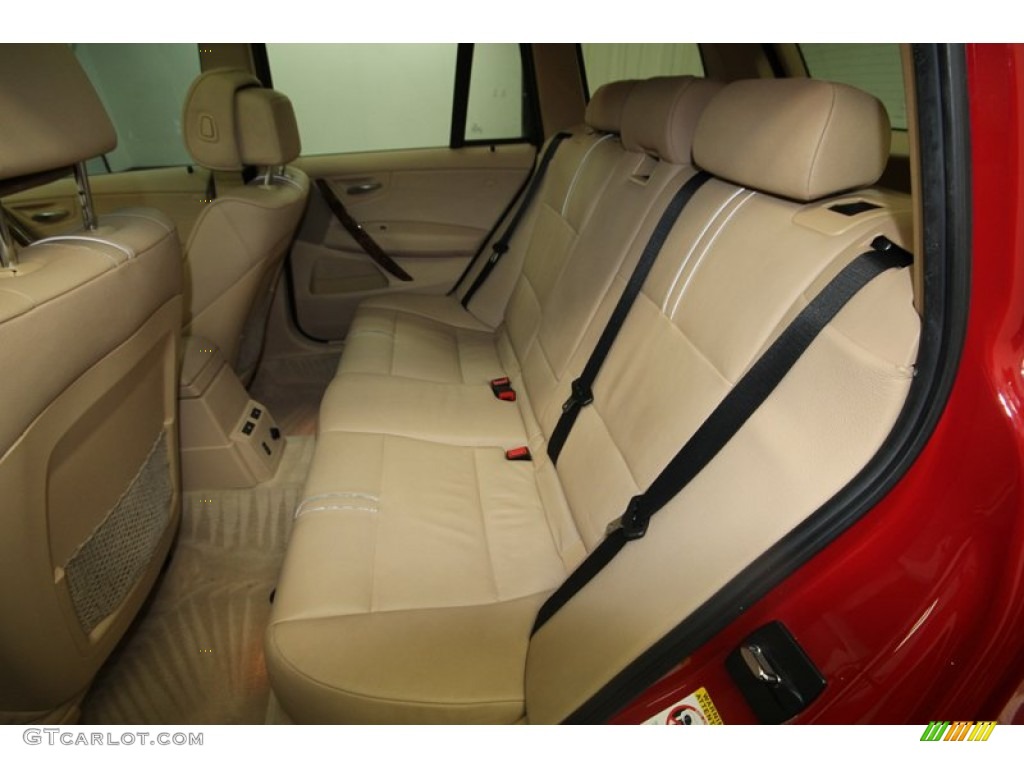 2008 X3 3.0si - Crimson Red / Sand Beige/Black Nevada Leather photo #14