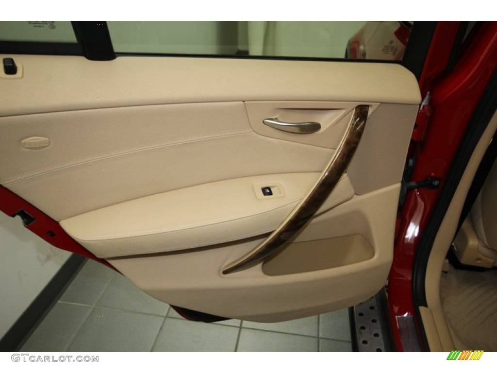 2008 X3 3.0si - Crimson Red / Sand Beige/Black Nevada Leather photo #29