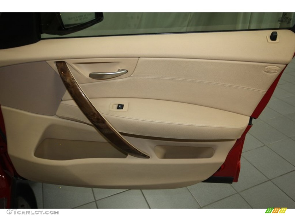 2008 X3 3.0si - Crimson Red / Sand Beige/Black Nevada Leather photo #38
