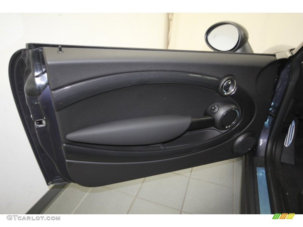 2014 Mini Cooper S Clubman Carbon Black Door Panel Photo #84668606