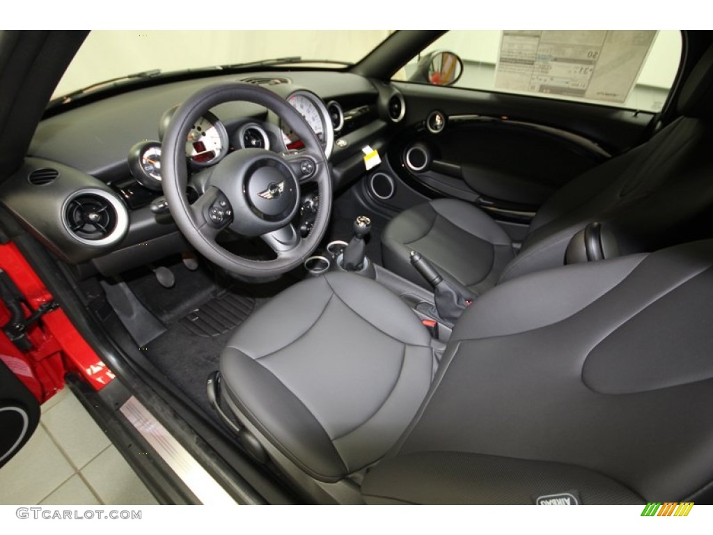 Carbon Black Interior 2014 Mini Cooper Roadster Photo #84668744