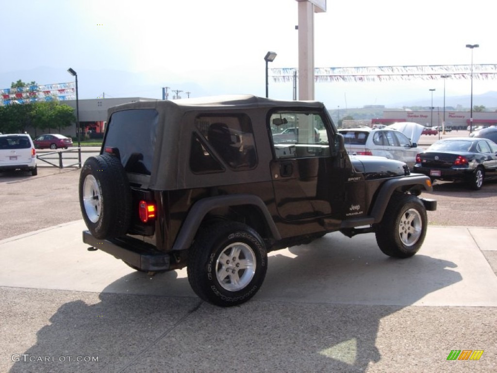 2006 Wrangler Sport 4x4 - Black / Dark Slate Gray photo #12