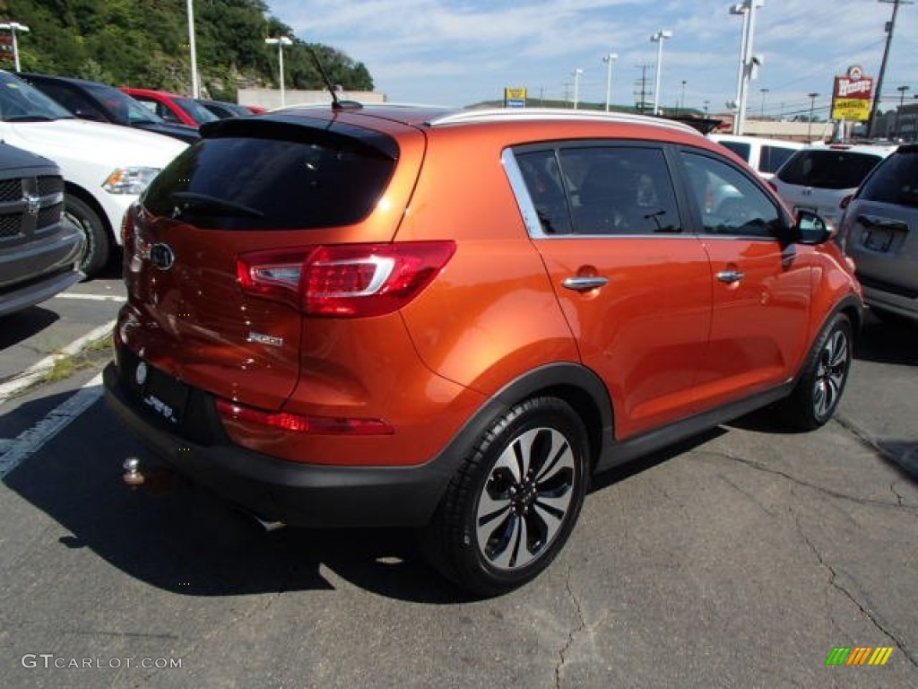 Techno Orange 2011 Kia Sportage SX Exterior Photo #84670931