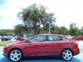 2013 Ruby Red Ford Focus Titanium Sedan  photo #2