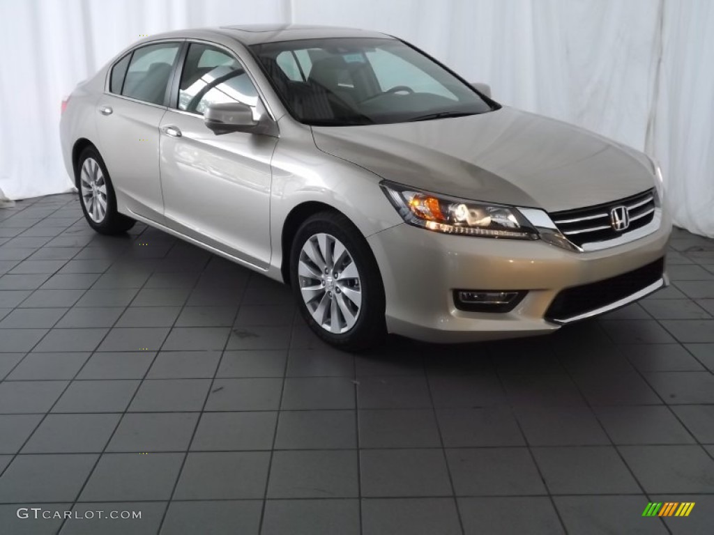 2013 Accord EX-L Sedan - Champagne Frost Pearl / Ivory photo #1