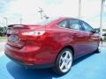 2013 Ruby Red Ford Focus Titanium Sedan  photo #3