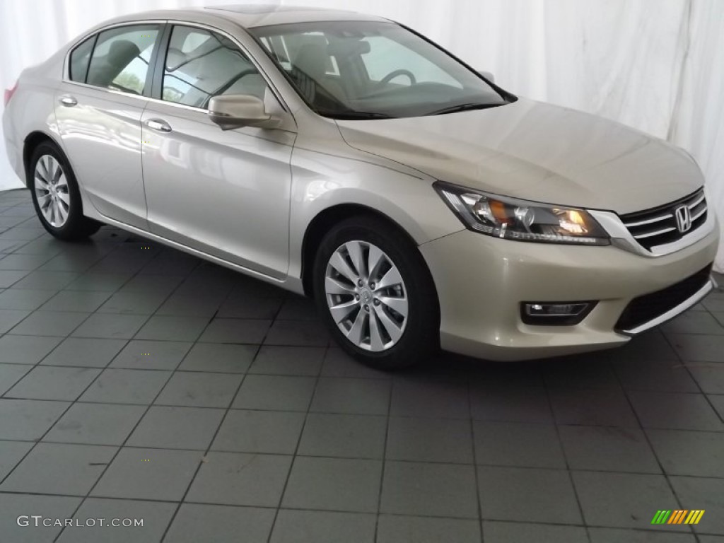 2013 Accord EX-L Sedan - Champagne Frost Pearl / Ivory photo #1