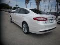 2014 White Platinum Ford Fusion Hybrid SE  photo #3