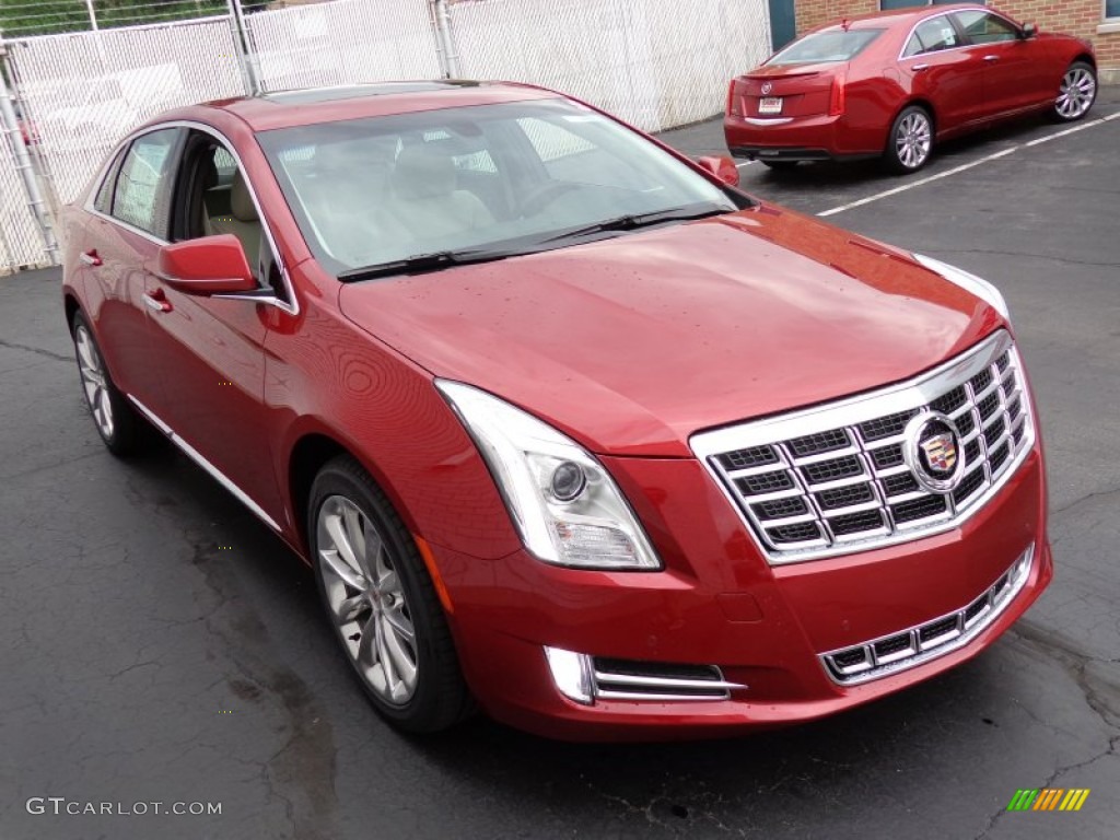 Crystal Red Tincoat 2014 Cadillac XTS Luxury AWD Exterior Photo #84676109