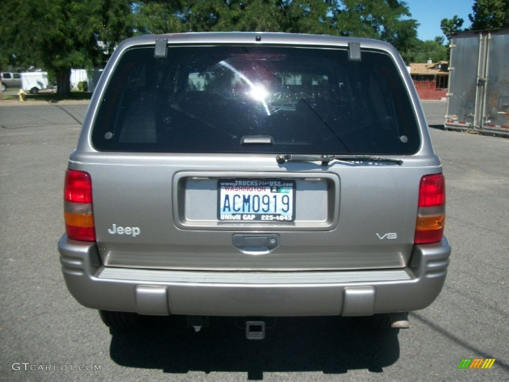 1997 Grand Cherokee Limited 4x4 - Bright Platinum Metallic / Agate Black photo #3