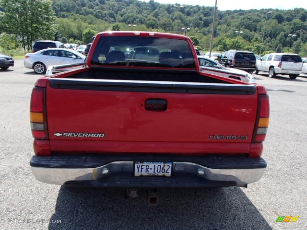 1999 Silverado 1500 LS Extended Cab 4x4 - Victory Red / Graphite photo #5