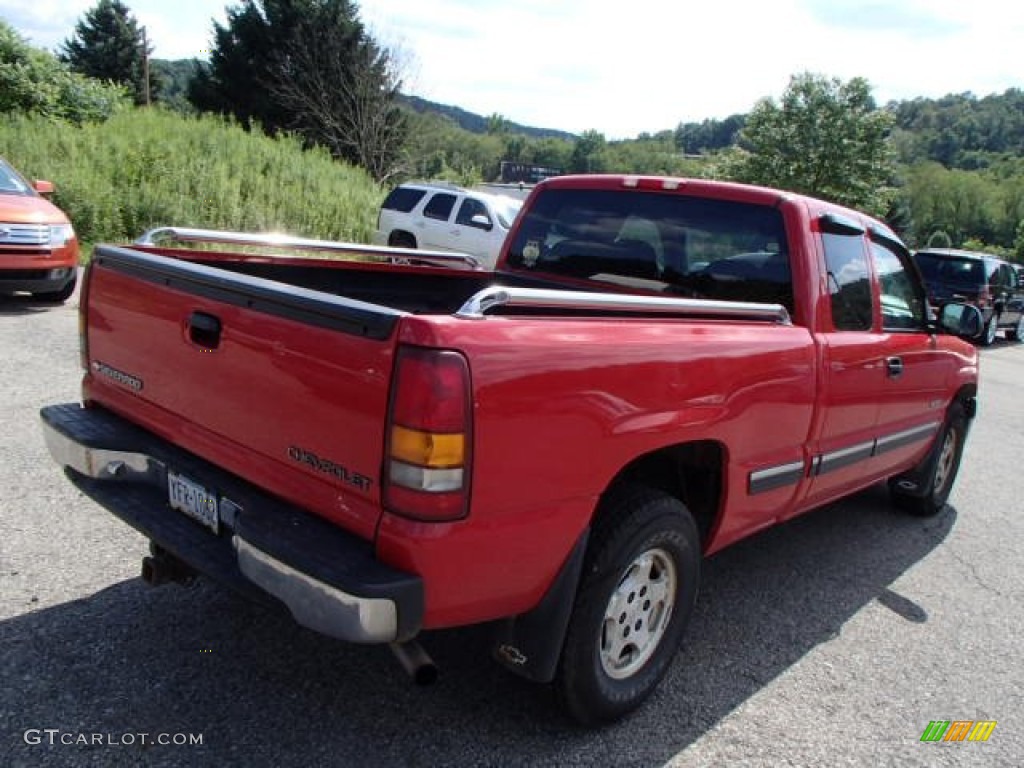 1999 Silverado 1500 LS Extended Cab 4x4 - Victory Red / Graphite photo #6