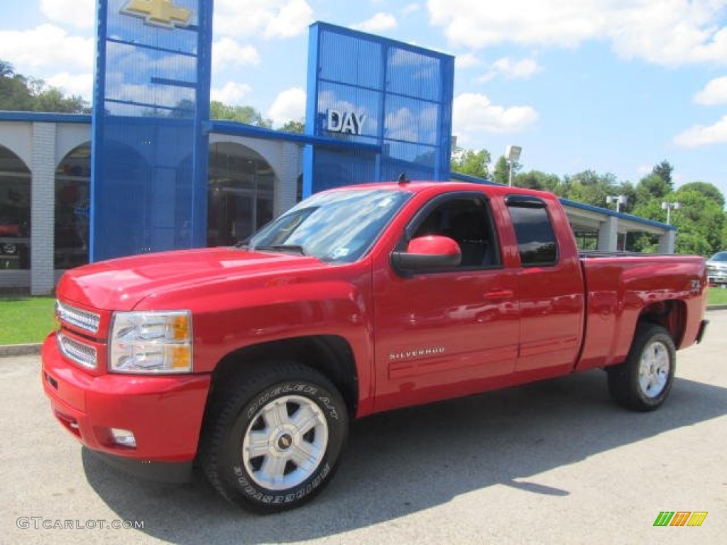 2013 Silverado 1500 LT Extended Cab 4x4 - Victory Red / Ebony photo #1