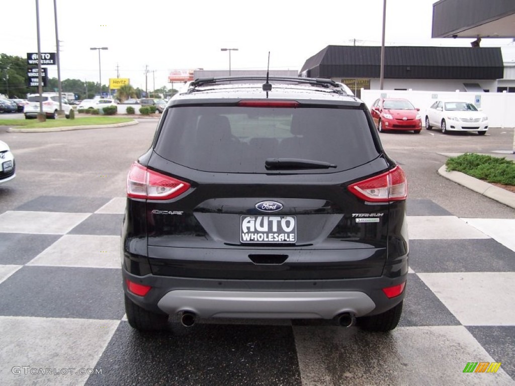 2013 Escape Titanium 2.0L EcoBoost - Tuxedo Black Metallic / Charcoal Black photo #4