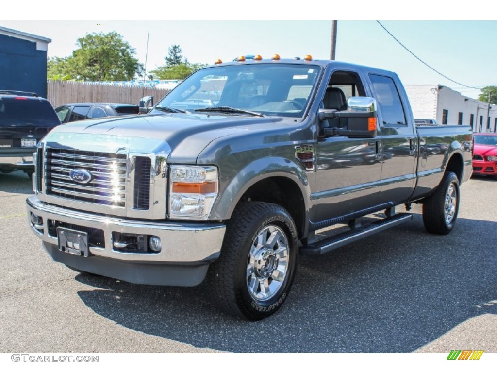 2010 F350 Super Duty Lariat Crew Cab 4x4 - Sterling Grey Metallic / Ebony photo #1