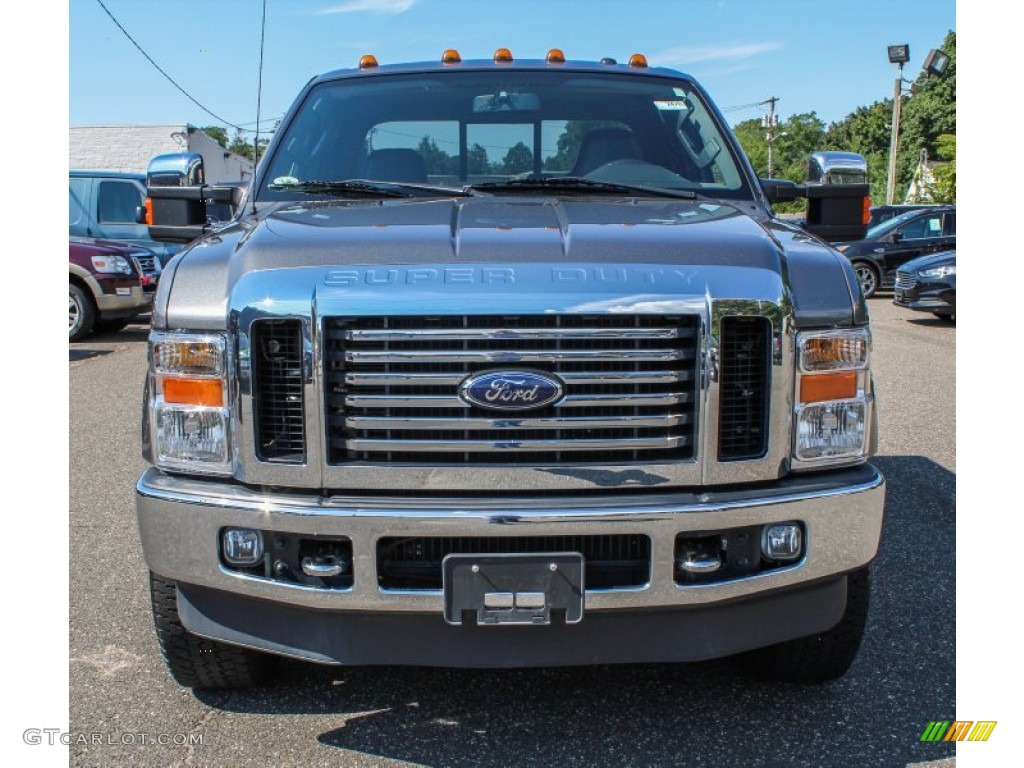 2010 F350 Super Duty Lariat Crew Cab 4x4 - Sterling Grey Metallic / Ebony photo #2