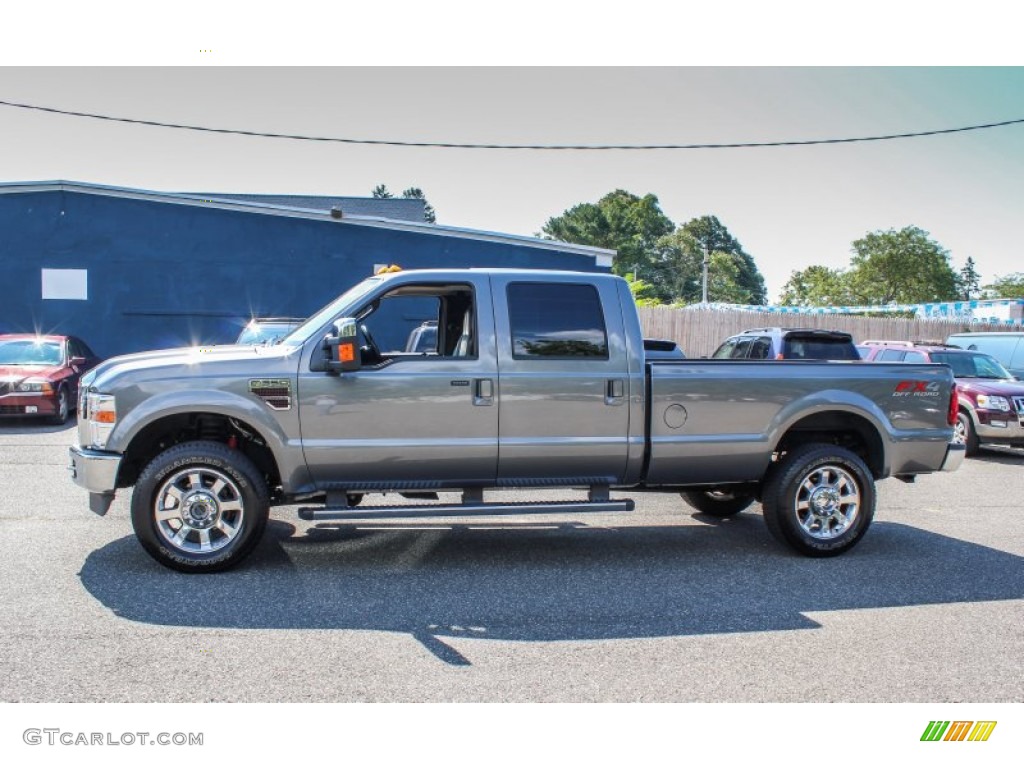 Sterling Grey Metallic 2010 Ford F350 Super Duty Lariat Crew Cab 4x4 Exterior Photo #84678503