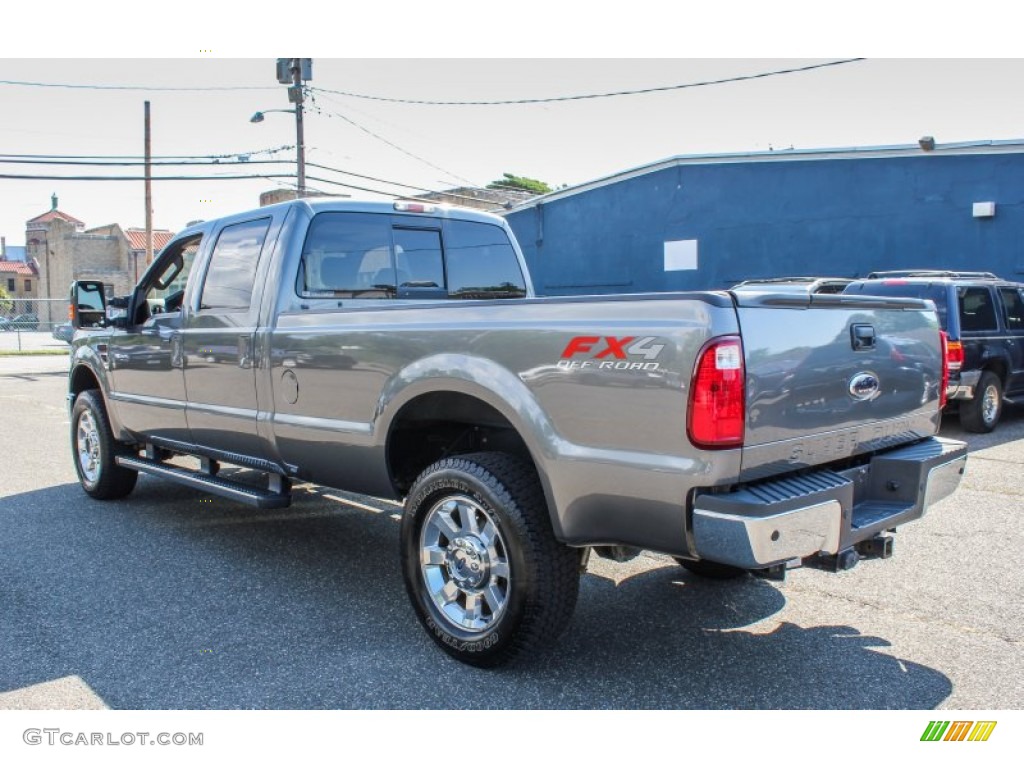 2010 F350 Super Duty Lariat Crew Cab 4x4 - Sterling Grey Metallic / Ebony photo #4