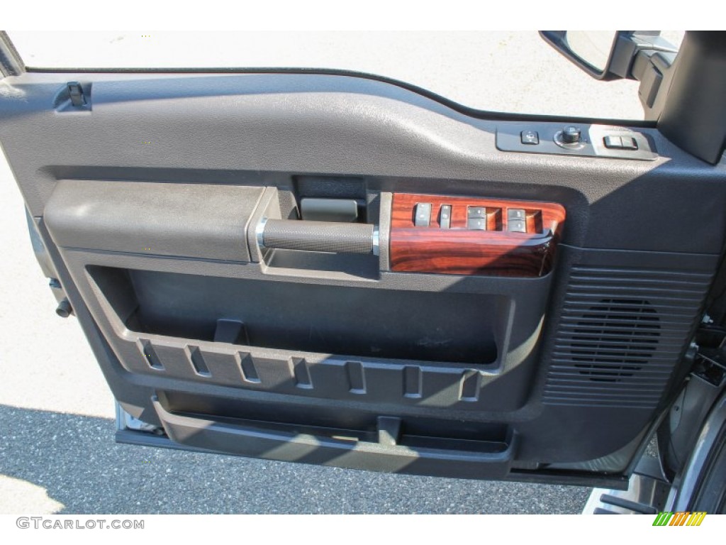 2010 F350 Super Duty Lariat Crew Cab 4x4 - Sterling Grey Metallic / Ebony photo #12