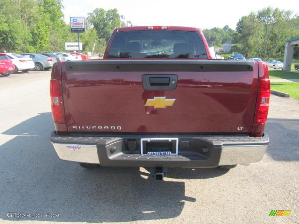 2013 Silverado 1500 LT Extended Cab 4x4 - Deep Ruby Metallic / Ebony photo #5