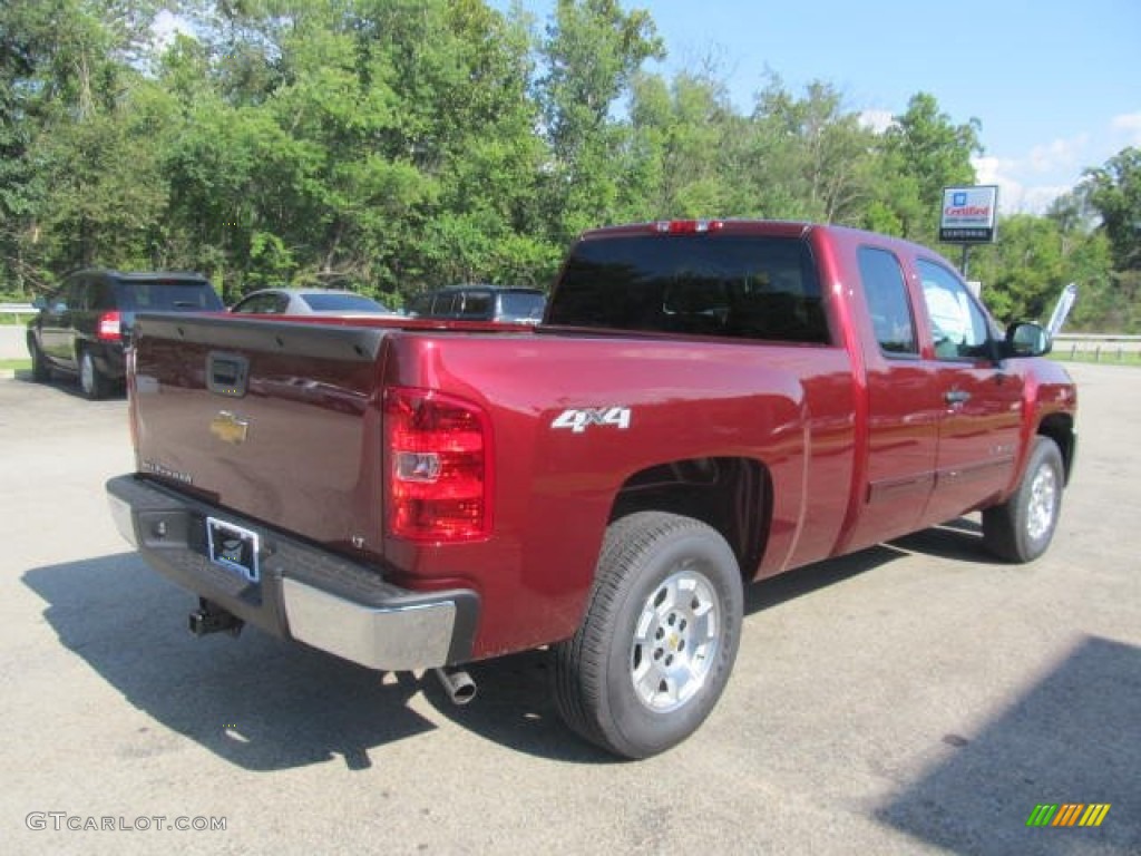 2013 Silverado 1500 LT Extended Cab 4x4 - Deep Ruby Metallic / Ebony photo #7