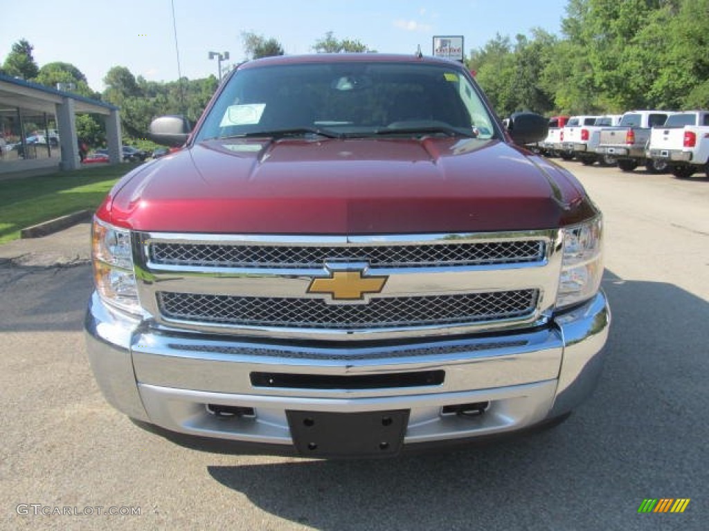 2013 Silverado 1500 LT Extended Cab 4x4 - Deep Ruby Metallic / Ebony photo #11