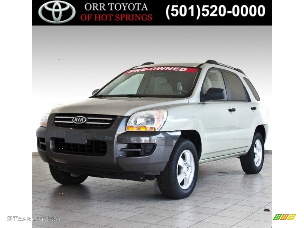 2007 Sportage LX - Champagne Metallic / Beige photo #1