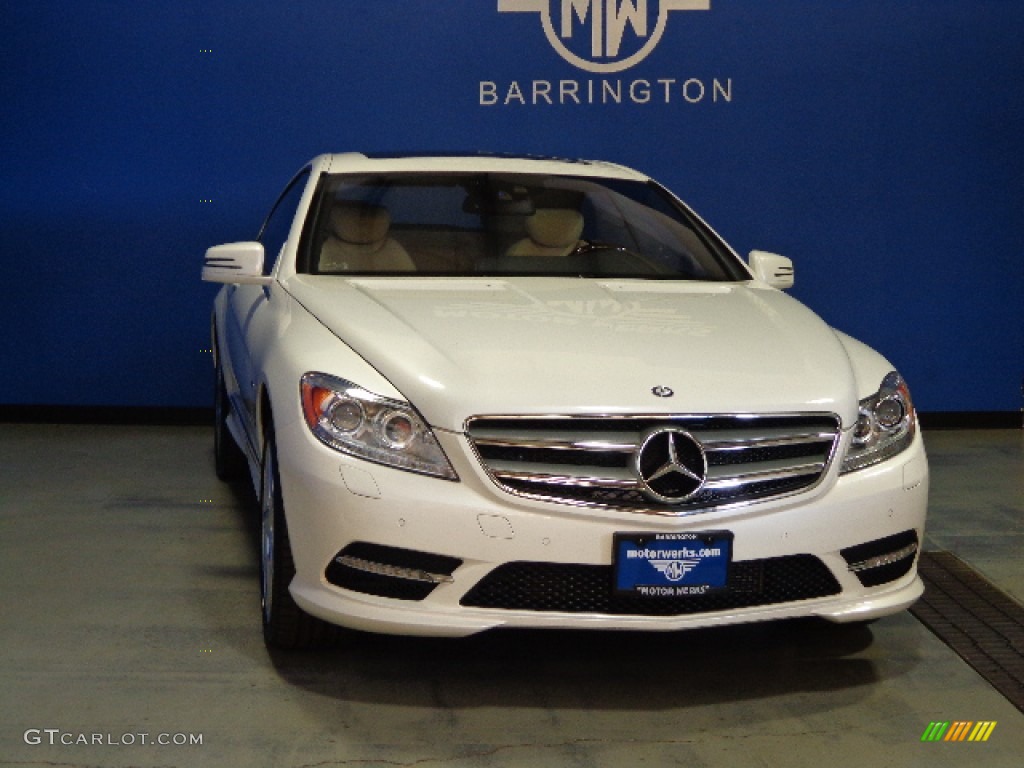 2012 CL 550 4MATIC - Diamond White Metallic / Sahara Beige/Black photo #1