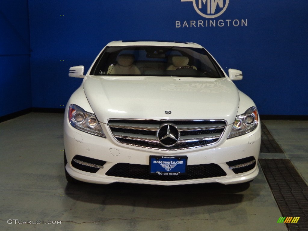 2012 CL 550 4MATIC - Diamond White Metallic / Sahara Beige/Black photo #2