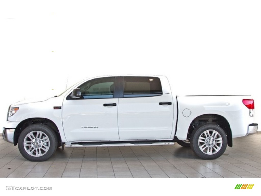 2013 Tundra SR5 CrewMax 4x4 - Super White / Graphite photo #3