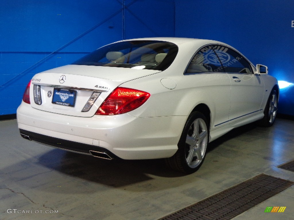 2012 CL 550 4MATIC - Diamond White Metallic / Sahara Beige/Black photo #7