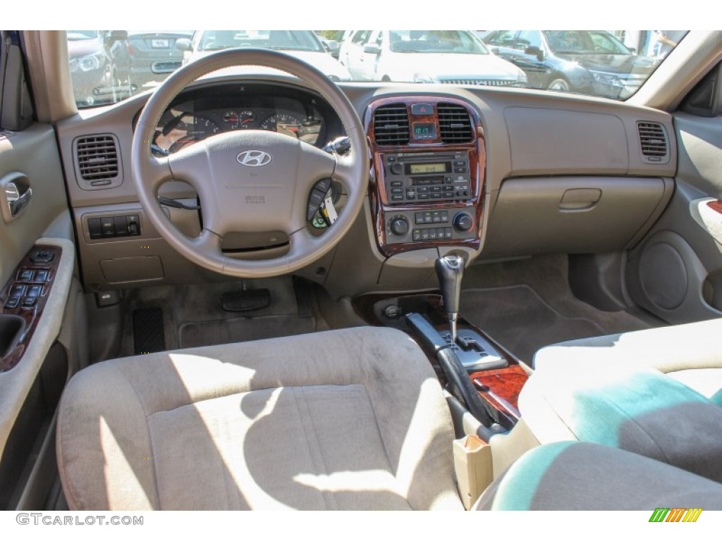 2005 Sonata GLS V6 - Ardor Blue / Beige photo #14