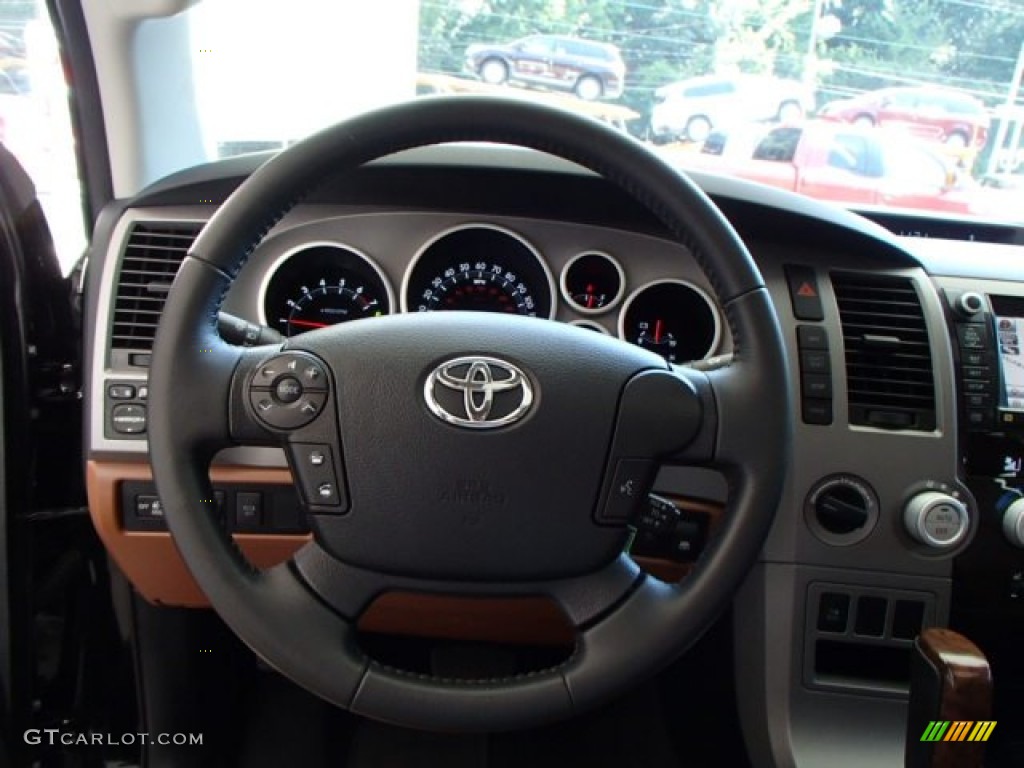 2013 Tundra Limited CrewMax 4x4 - Black / Red Rock photo #18