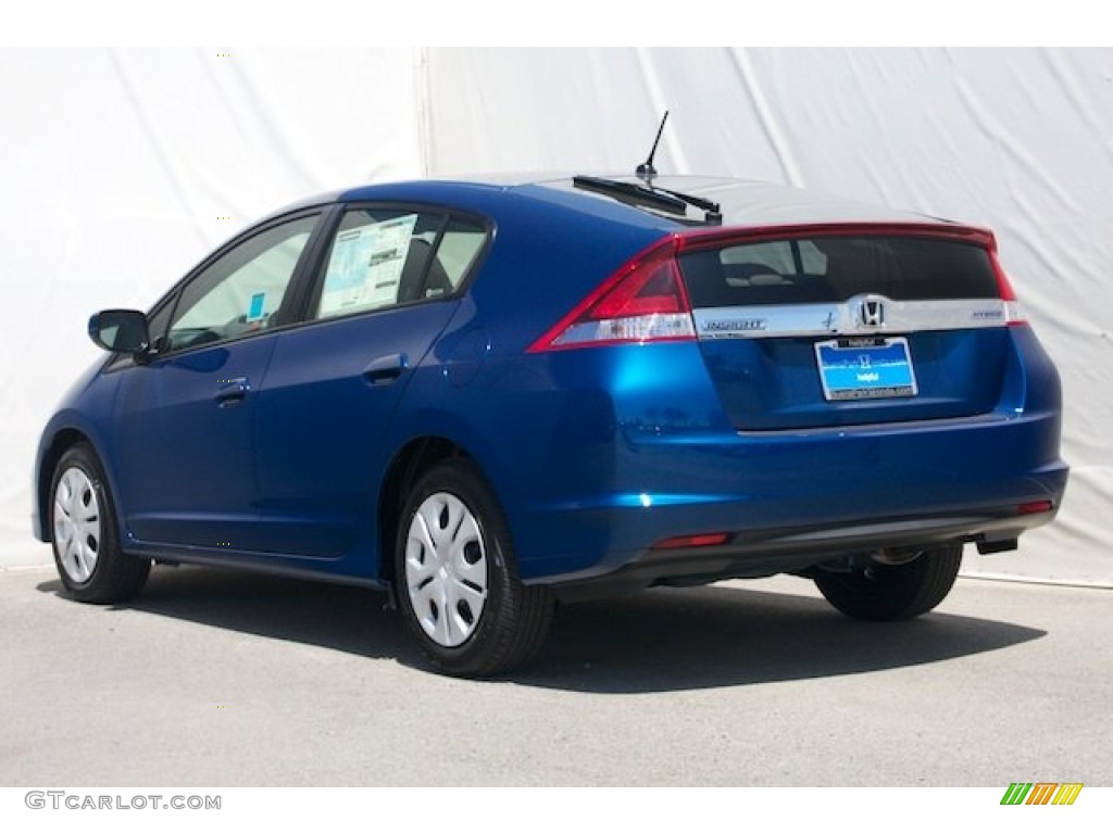 2013 Insight Hybrid - Mediterranean Blue Metallic / Gray photo #2