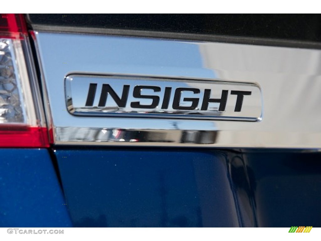 2013 Insight Hybrid - Mediterranean Blue Metallic / Gray photo #3