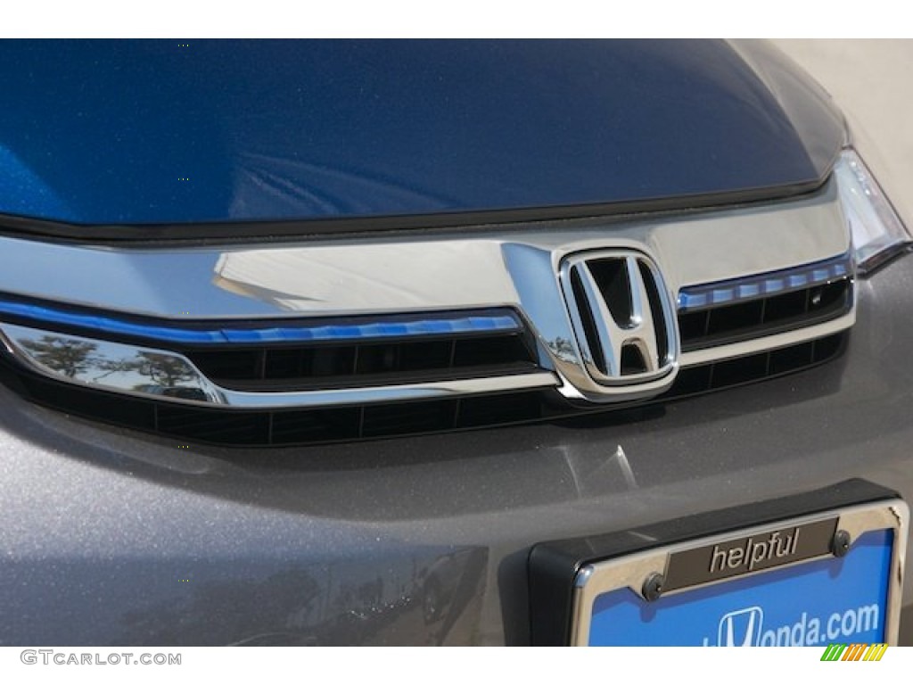 2013 Insight Hybrid - Mediterranean Blue Metallic / Gray photo #7