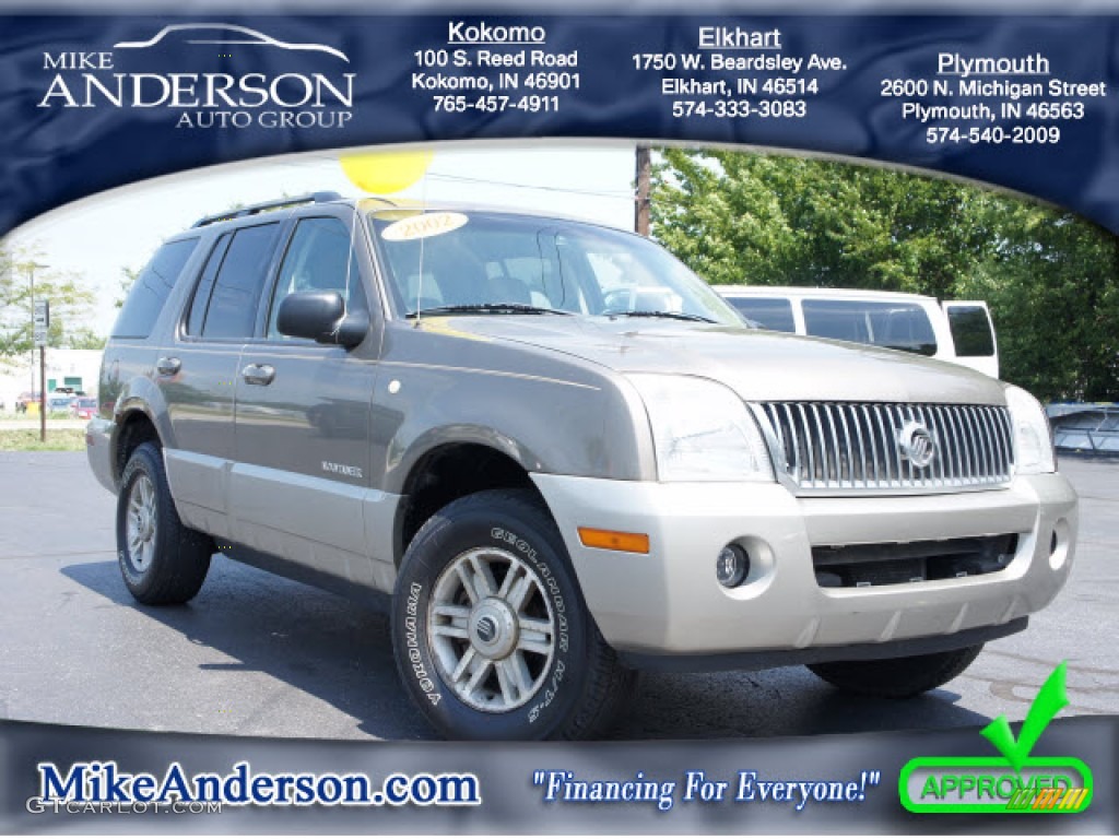 2002 Mountaineer AWD - Mineral Grey Metallic / Dark Graphite photo #1