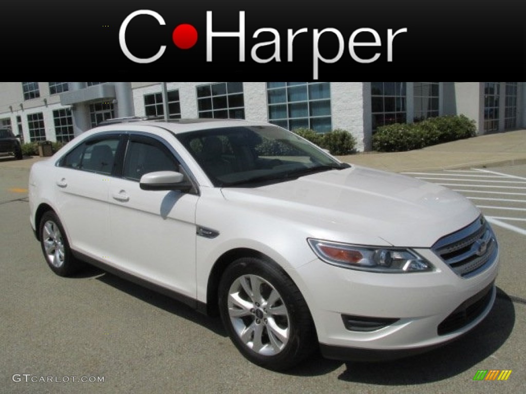 2010 Taurus SEL - White Suede Metallic / Light Stone photo #1