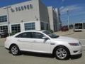 2010 White Suede Metallic Ford Taurus SEL  photo #2