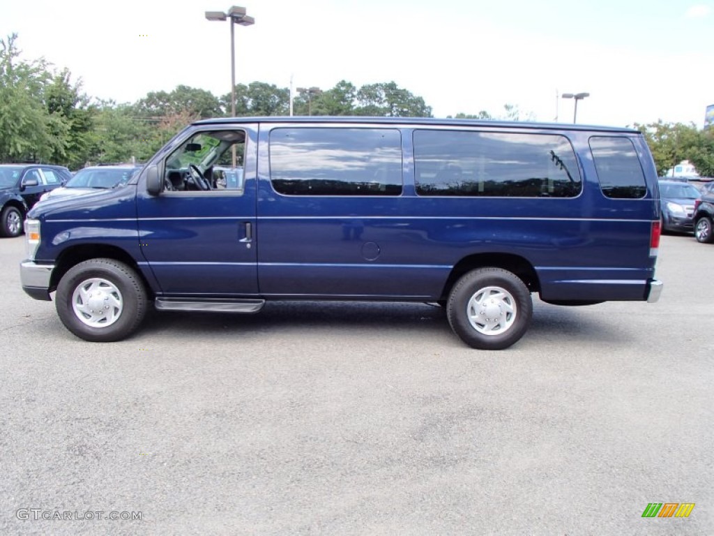 2012 E Series Van E350 XL Extended Passenger - Dark Blue Pearl / Medium Flint photo #6