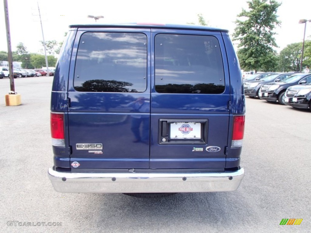 2012 E Series Van E350 XL Extended Passenger - Dark Blue Pearl / Medium Flint photo #8